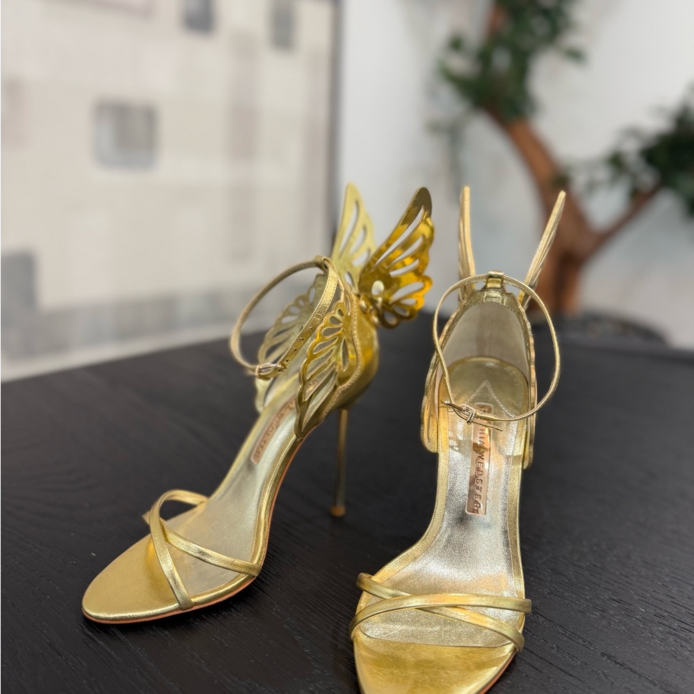 Sophia Webster Gold Heels